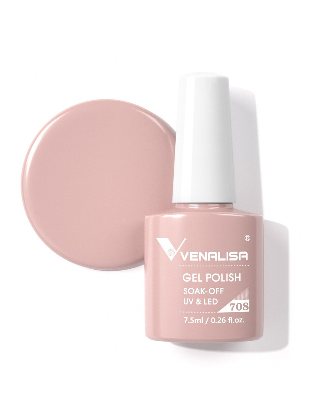 VENALISA Gel Polish Soak Off UV & LED Nail Polish 7.5 ml - VIP4-708