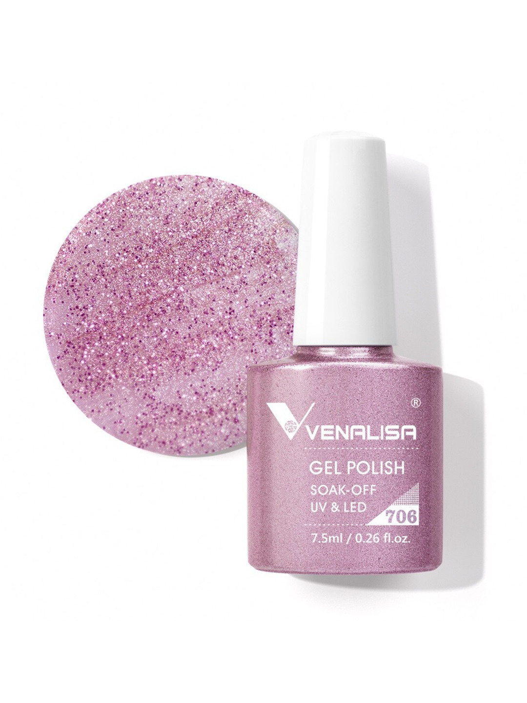 VENALISA Gel Polish Soak Off UV & LED Nail Polish 7.5 ml - VIP4-706