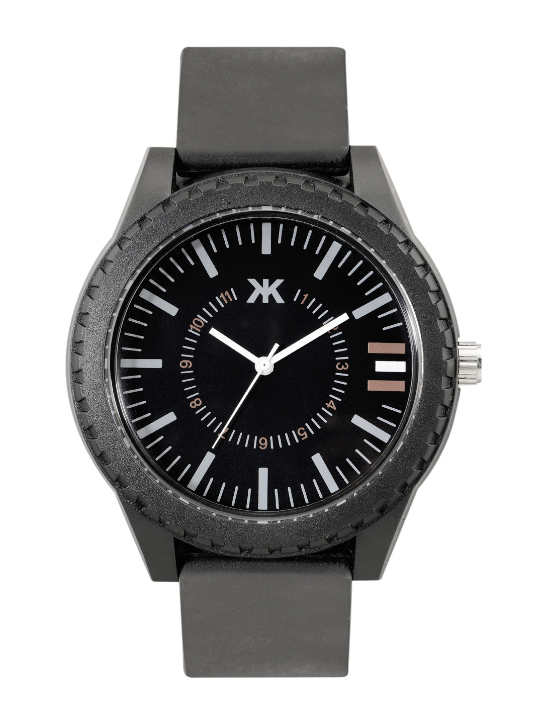 Kook N Keech Unisex Black Patterned Analogue Watch KNK224A