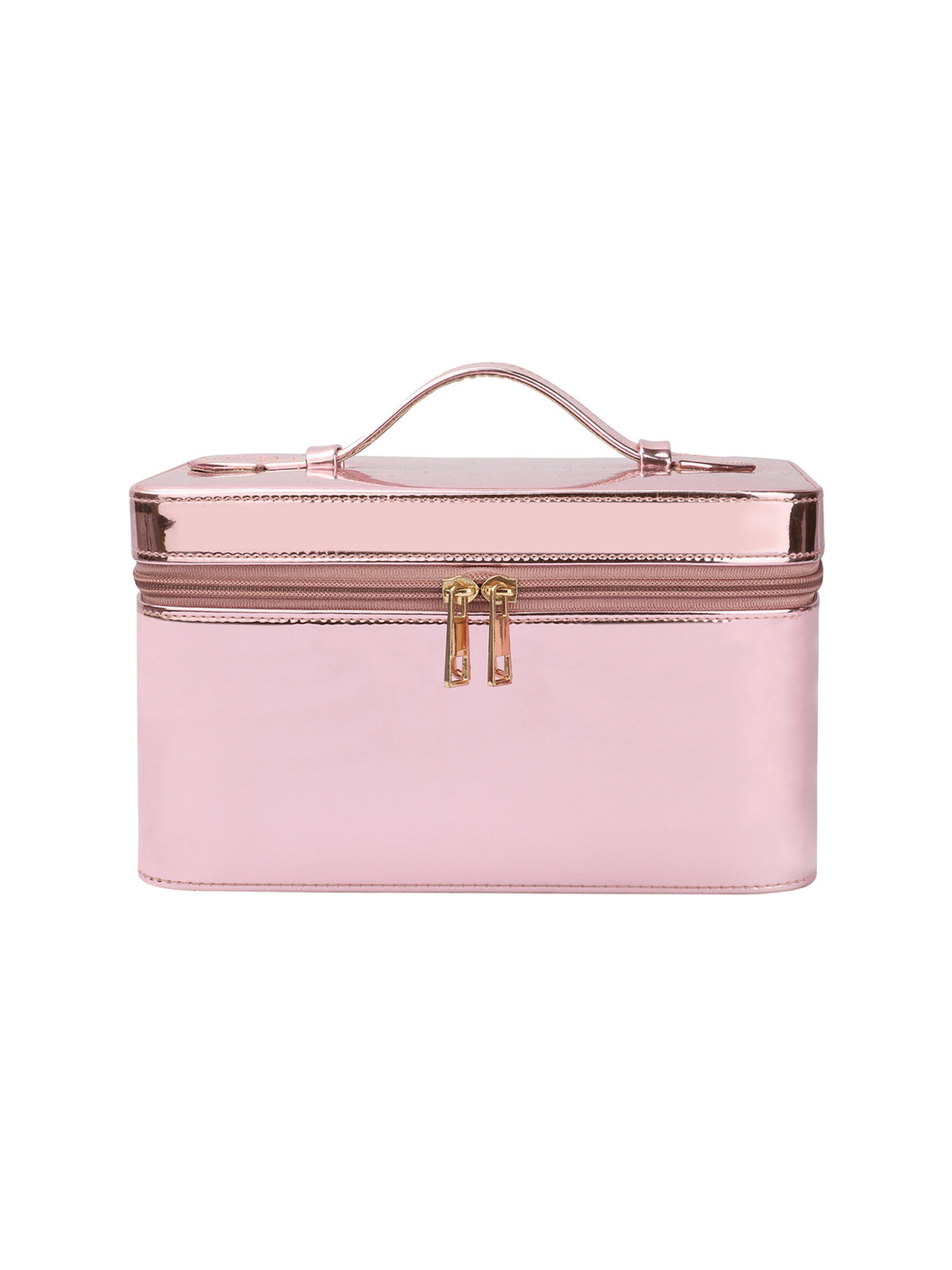 NFI essentials Women Pink Solid Multipurpose Jewellery Box