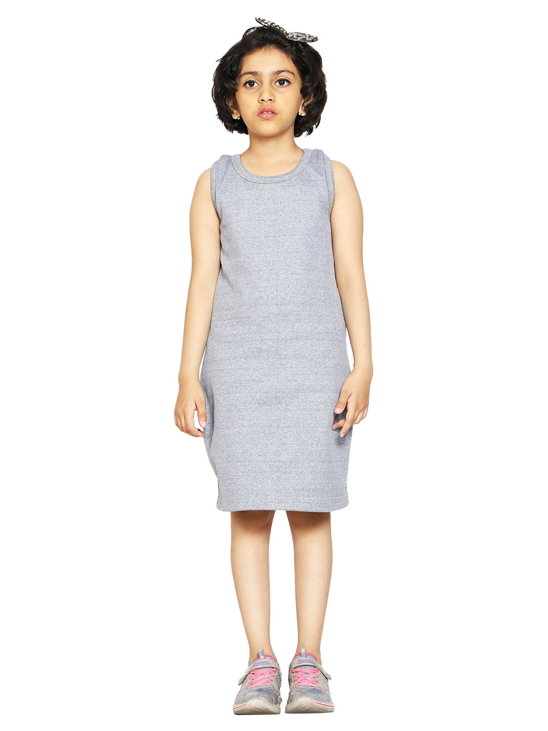 KiddoPanti Girls Steel T-shirt Dress