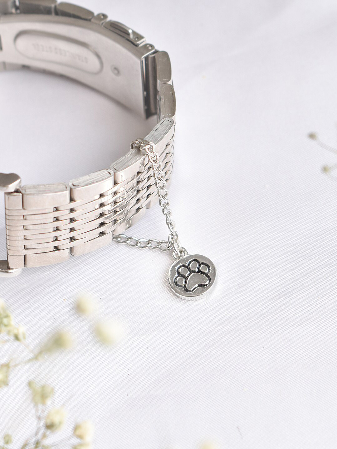 JOKER & WITCH Silver-Toned Pawsome Watch Charm