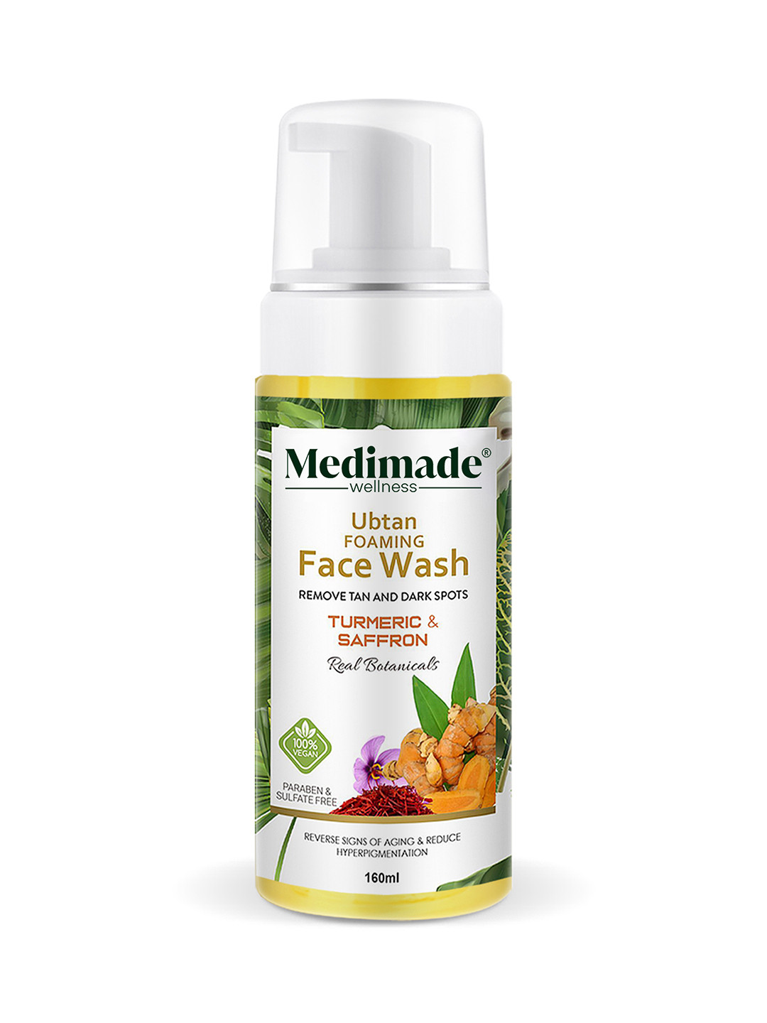 Medimade Turmeric & Saffron Ubtan Foaming Face Wash 160 ml