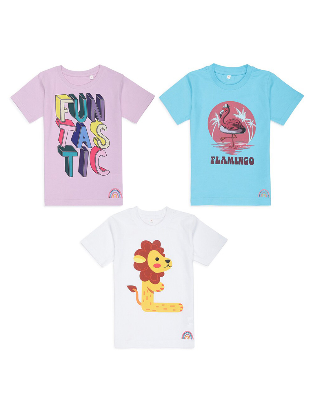 Tossido Kids Set Of 3 Graphic Printed T-shirts