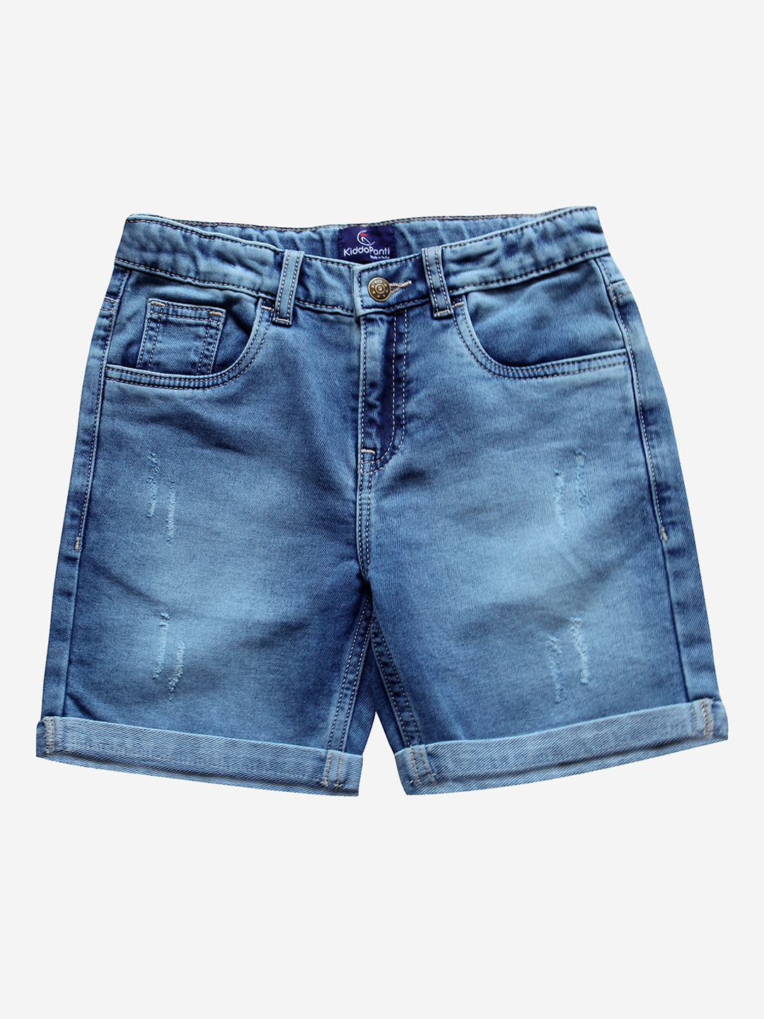 KiddoPanti Boys Blue Denim Shorts