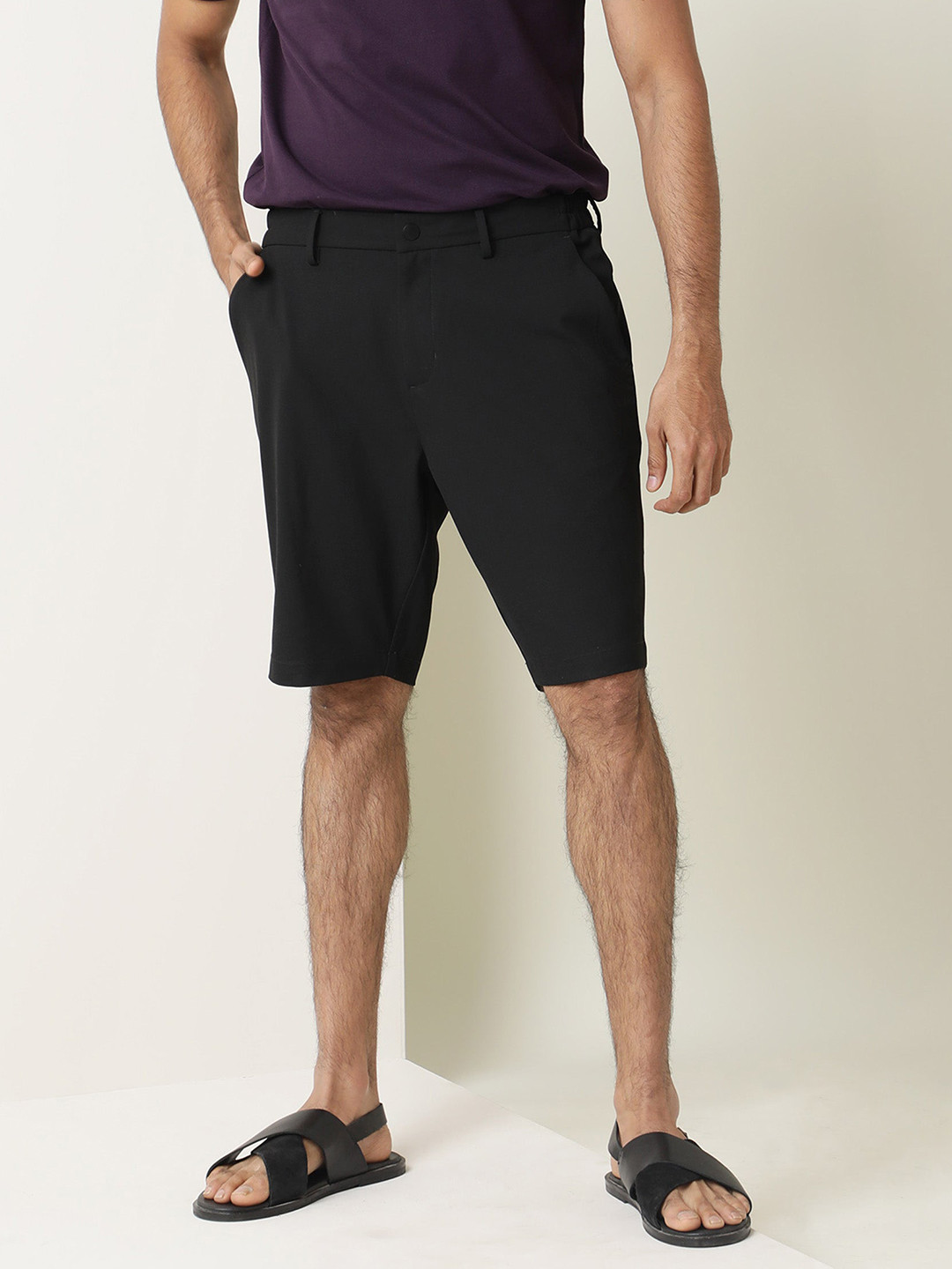RARE RABBIT Men Trip Regular Fit Shorts