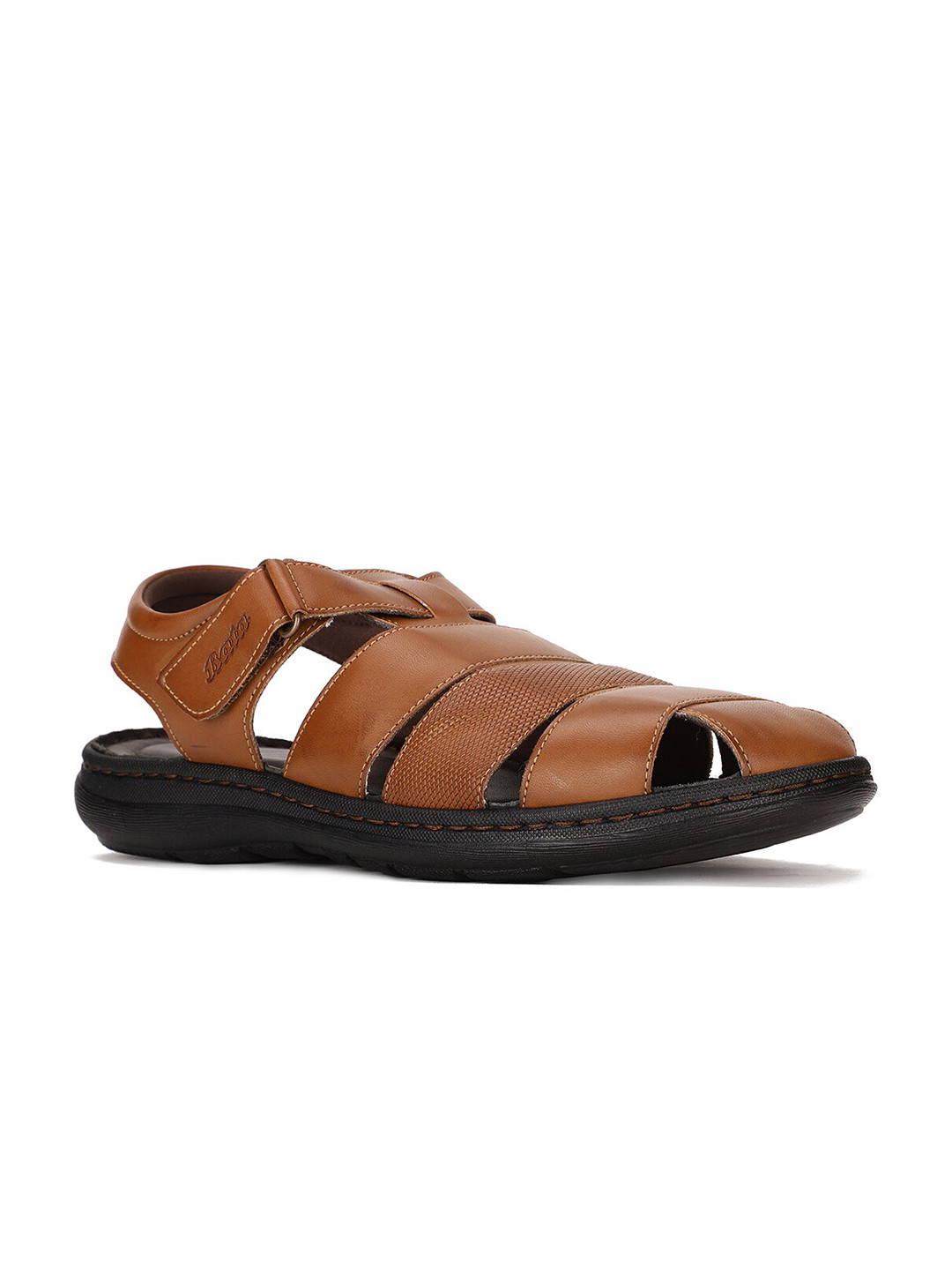 Bata Men Tan Brown Fisherman Sandals
