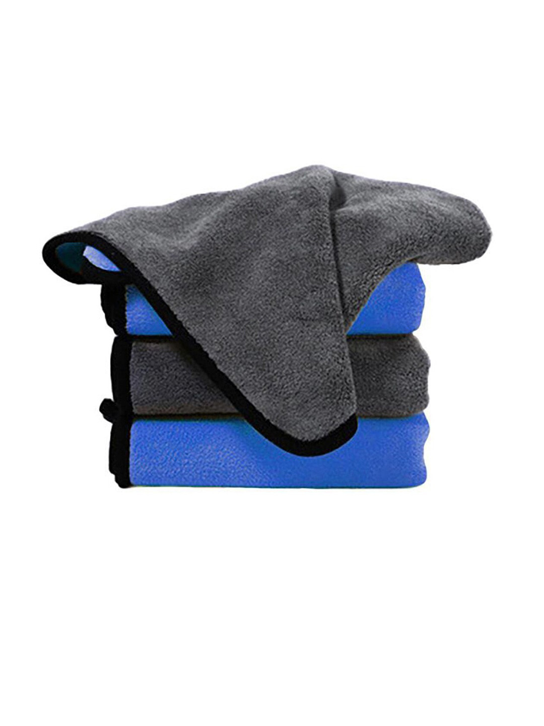 PAWCHIE Blue & Charcoal Cotton Super Absorbent Dog Towel