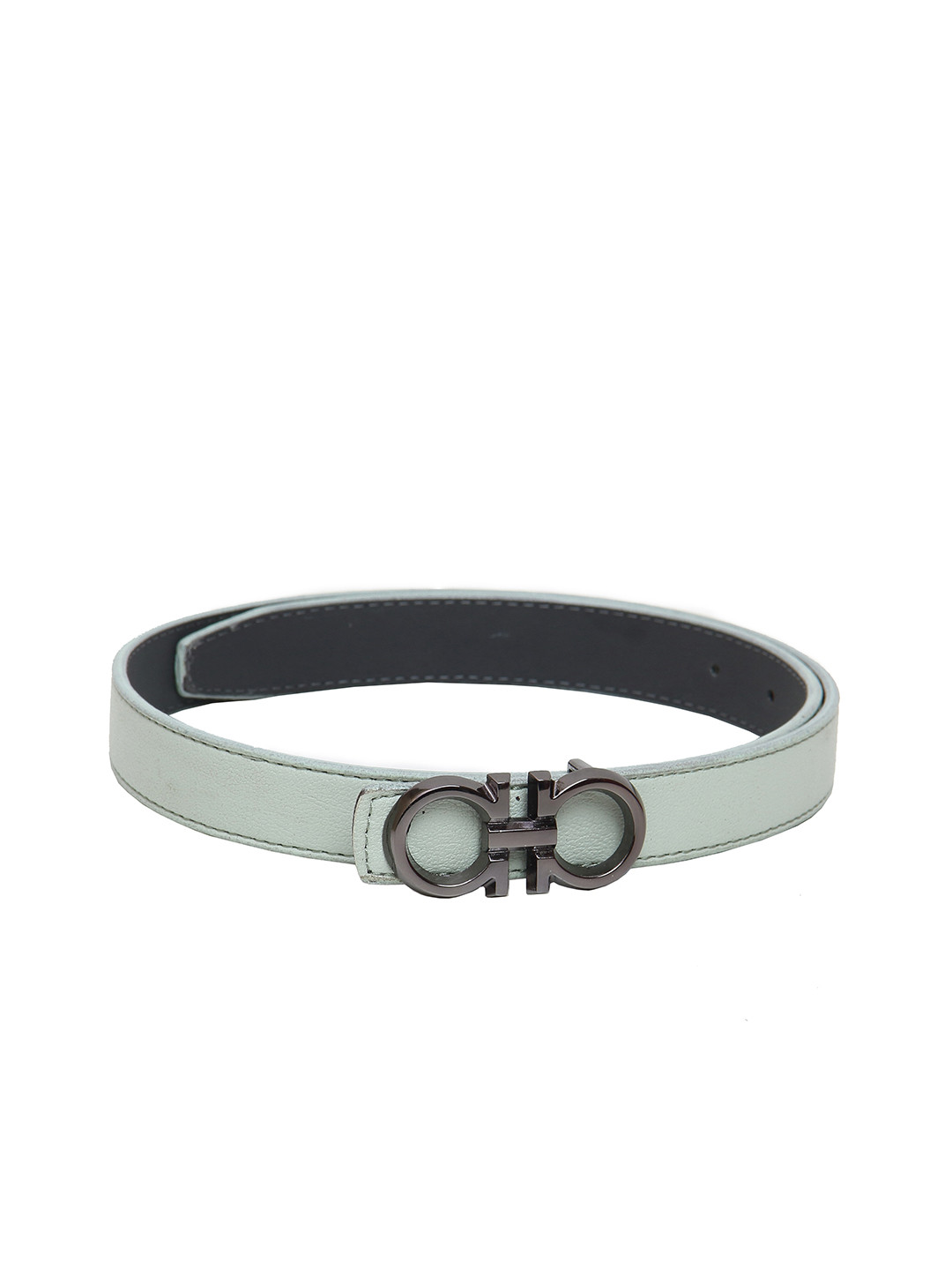 Calvadoss Women Sea Green Textured Belt
