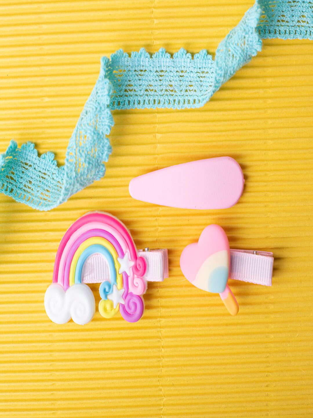 Jewelz Girls Pink Alligator Hair Clips