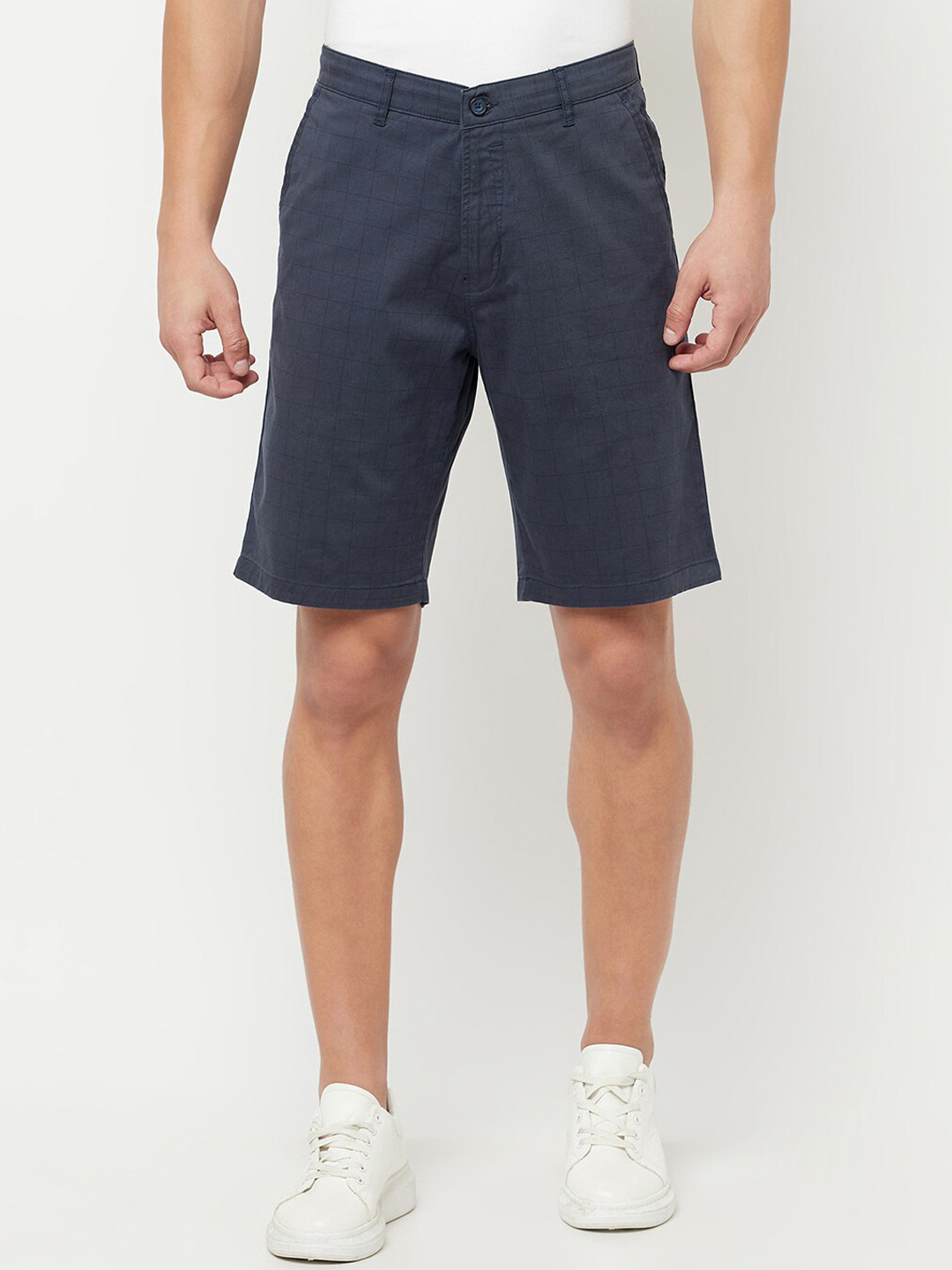 Cantabil Men Grey Chino Shorts