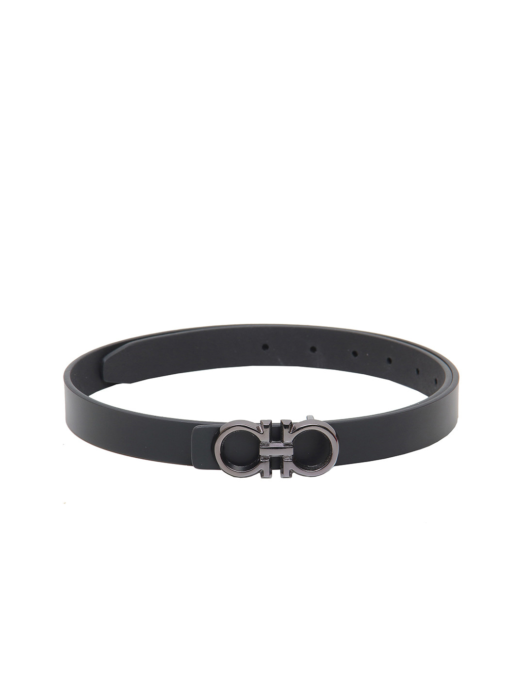 Calvadoss Girls Black Leather Belt