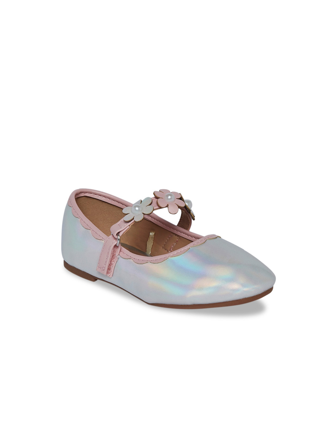 Pantaloons Junior Girls Multicoloured Embellished Party Mary Jane Flats