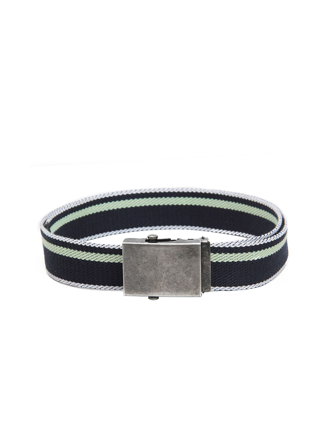 Calvadoss Women Navy Blue Canvas Belt