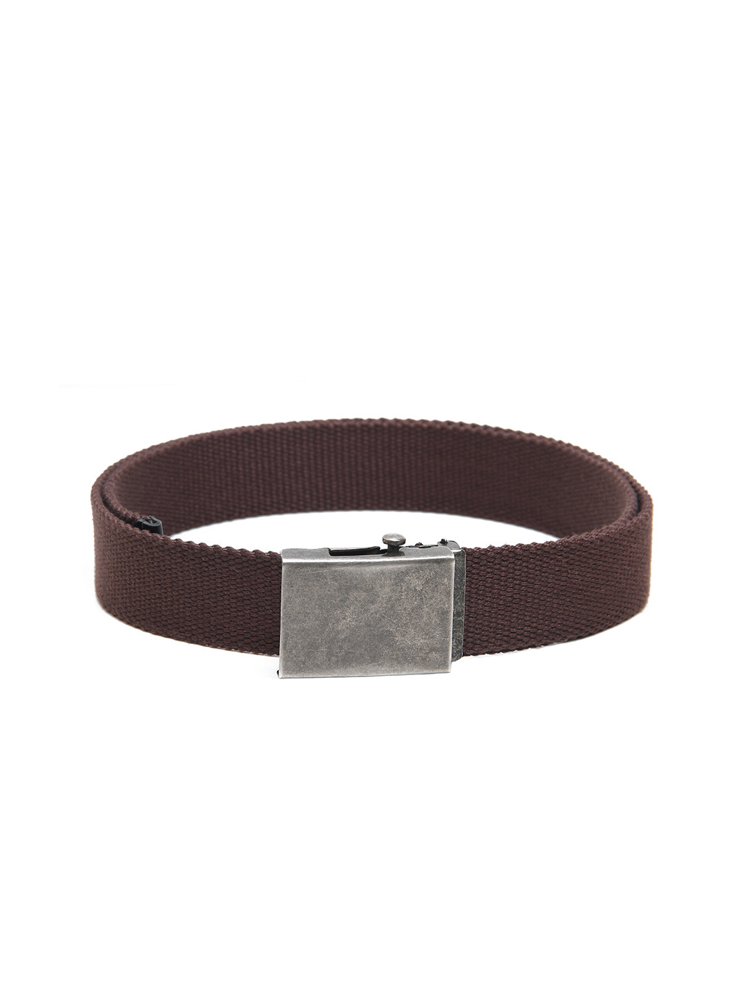 Calvadoss Women Cotton Canvas Brown Belt