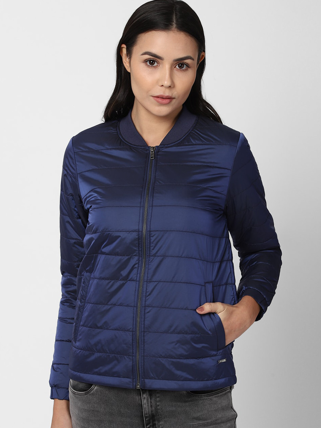 Van Heusen Woman Navy Blue Padded Jacket