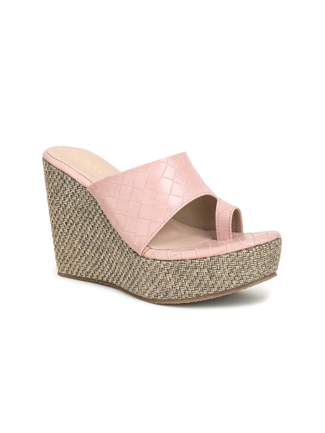 VALIOSAA Pink Wedge Heels