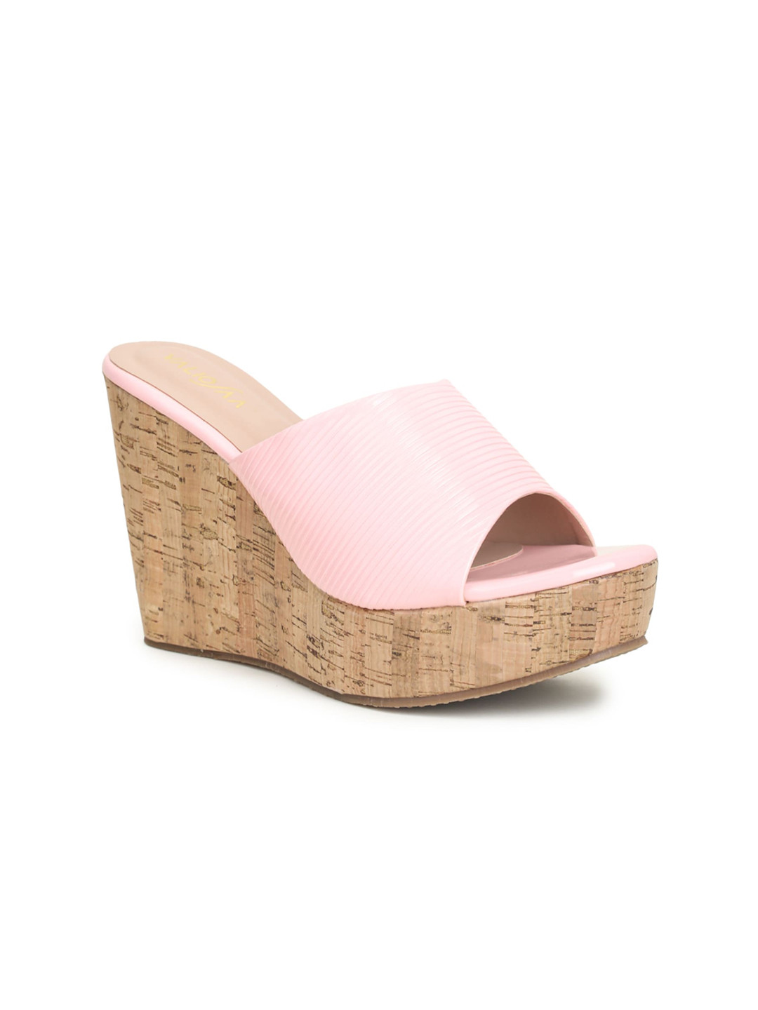 VALIOSAA Pink Wedge Heels
