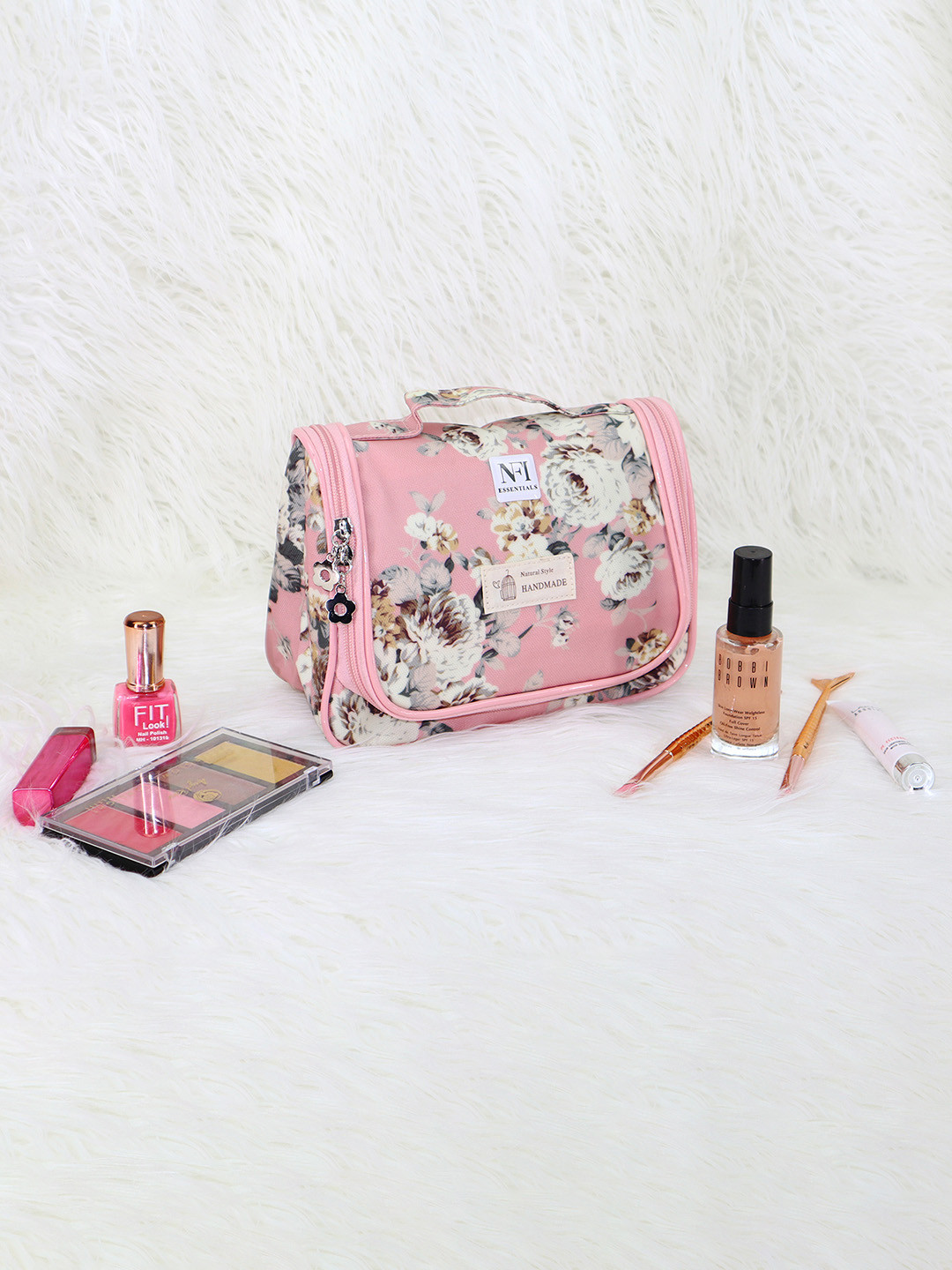 NFI essentials Women Pink Printed Cosmetic Bag