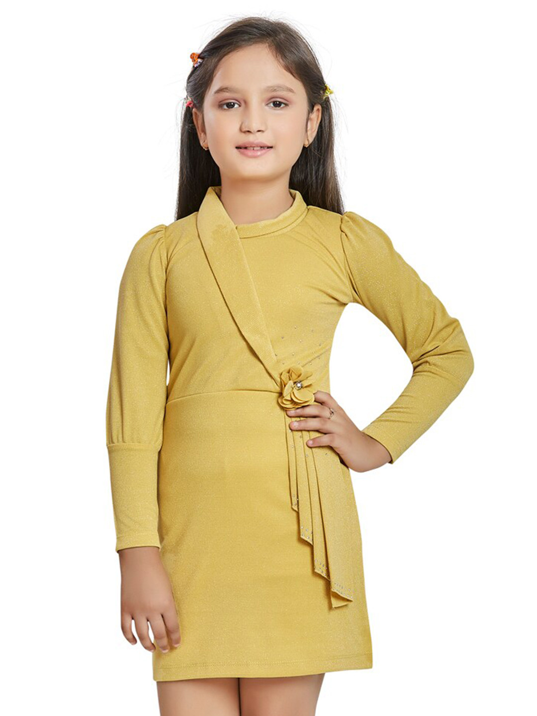 Peppermint Mustard Yellow Shirt Dress