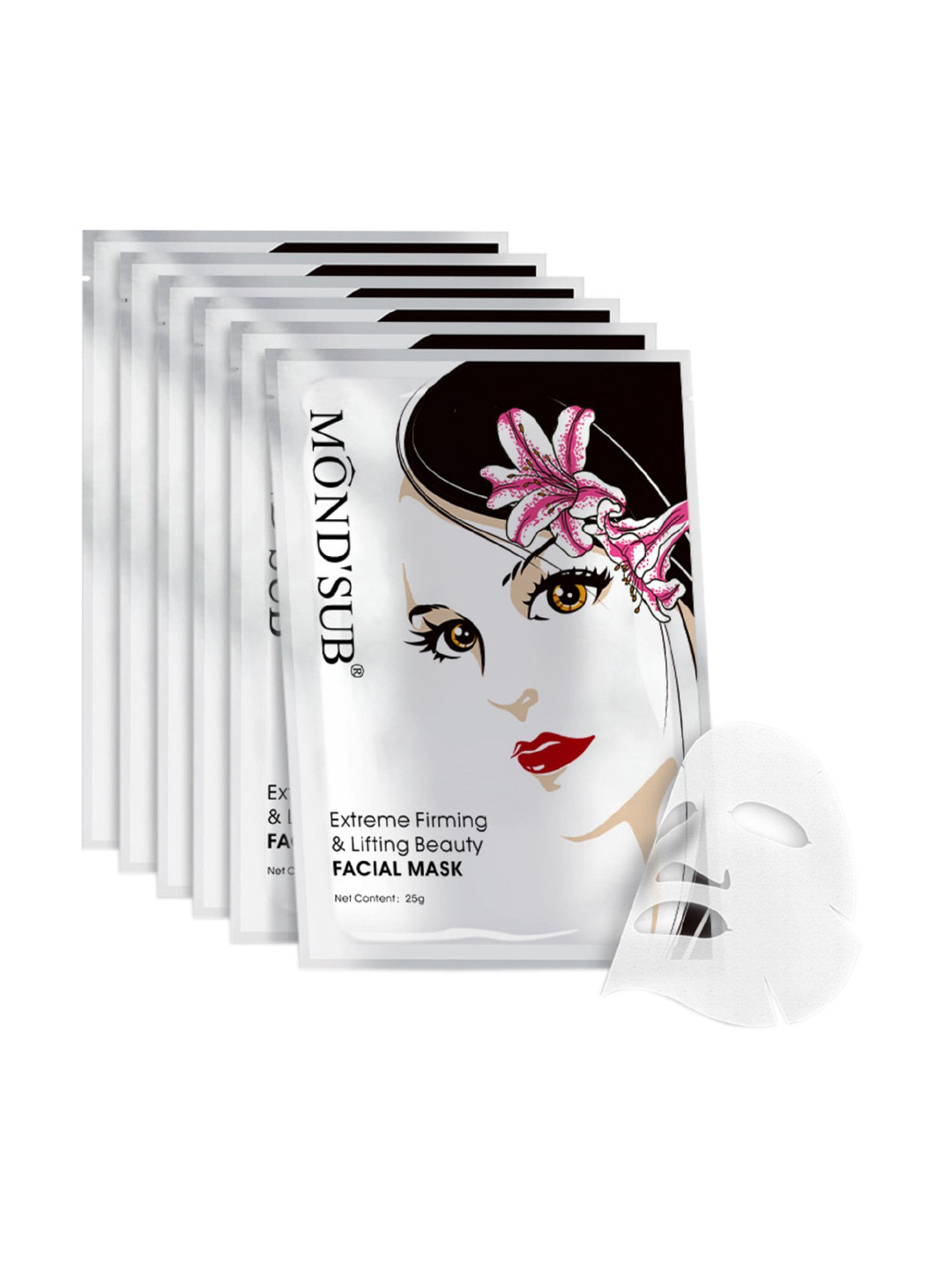 MONDSUB Set Of 6 Extreme Firming Face Sheet Mask