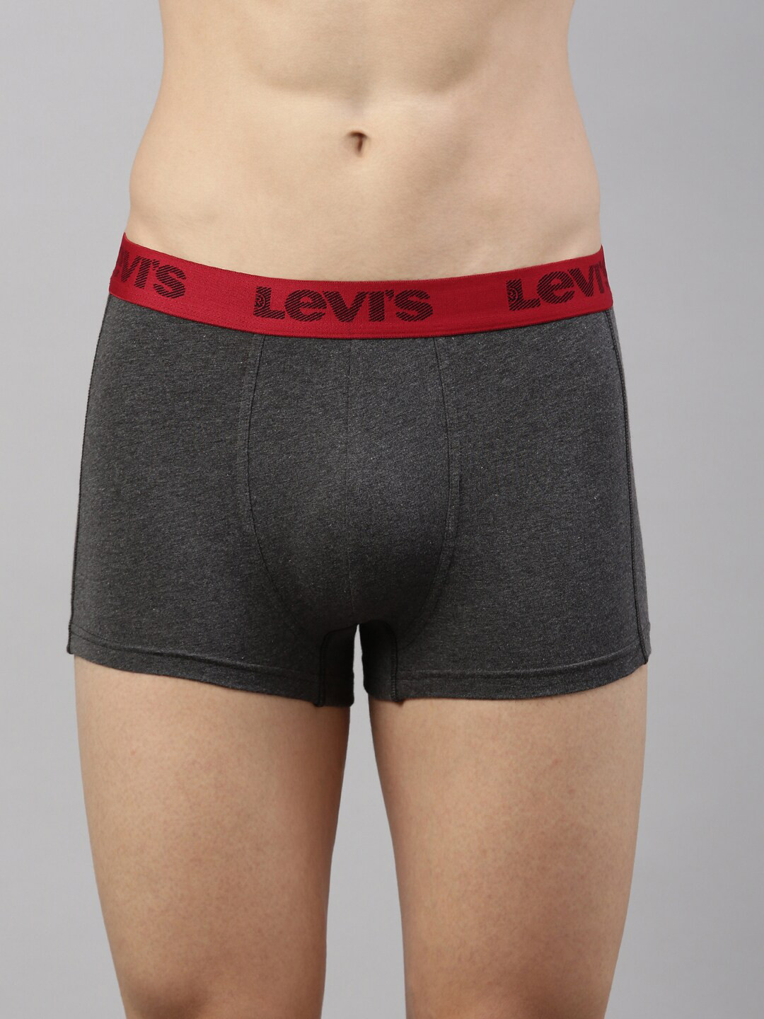 Levis Men Solid Stretch Cotton Shorter Length Trunk with Smartskin Technology
