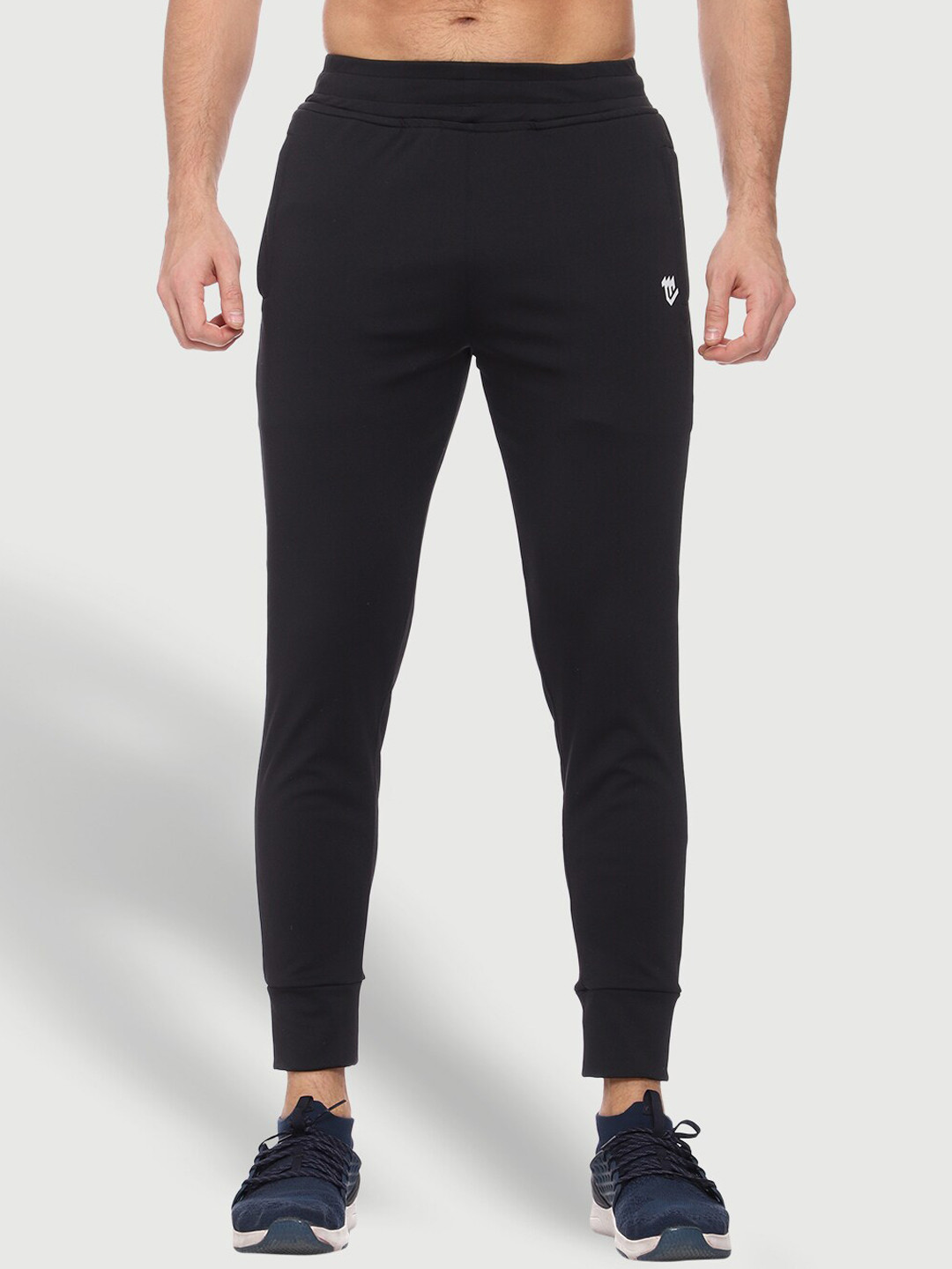 Mark Leute Men Regular Fit Black Solid Joggers