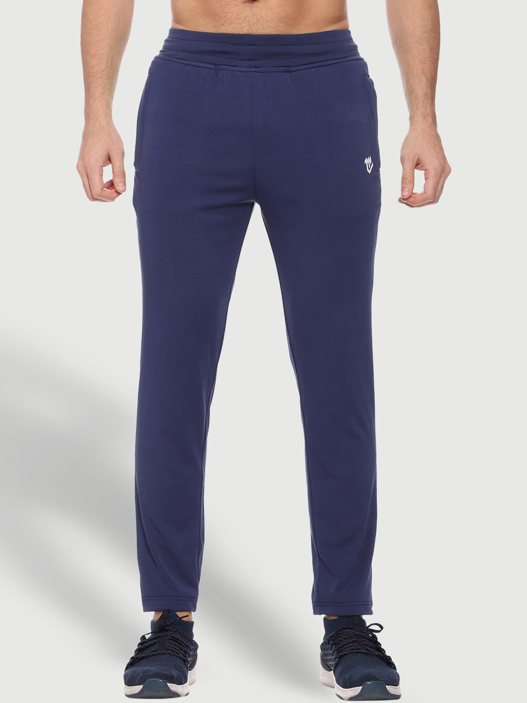 Mark Leute Men Blue And Green Colourblocked Track Pants