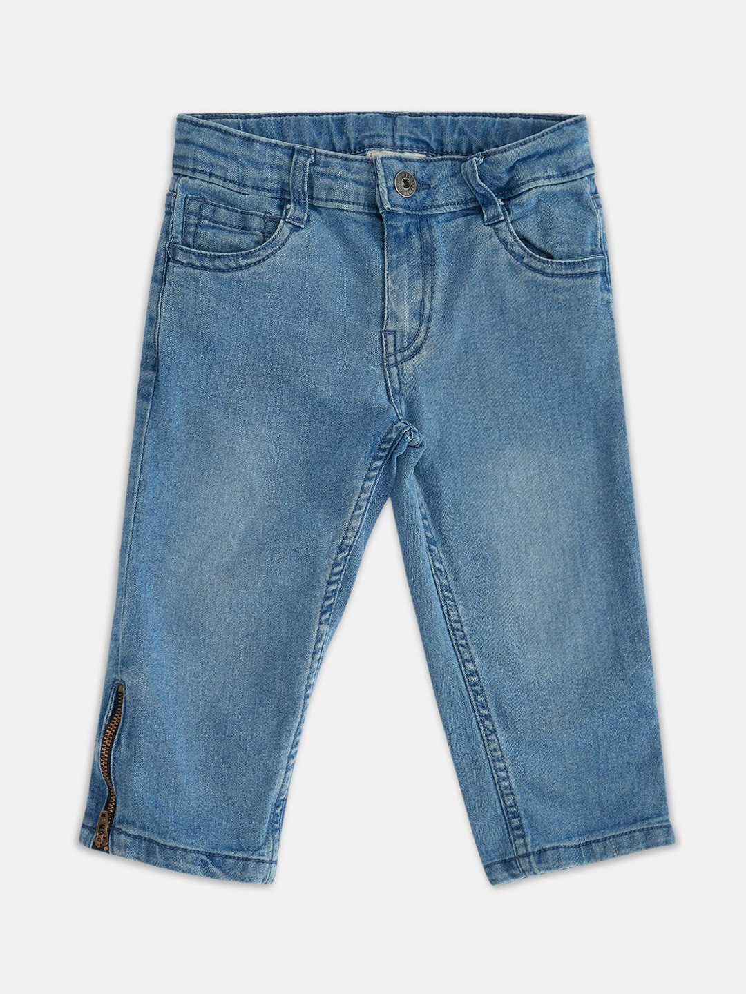 Pantaloons Junior Girls Blue Mid-Rise Light Fade Jeans