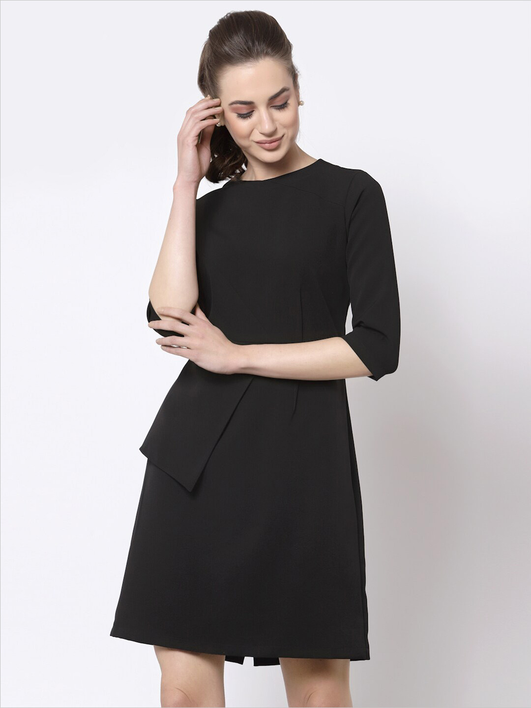 OFFICE & YOU Black A-Line Dress