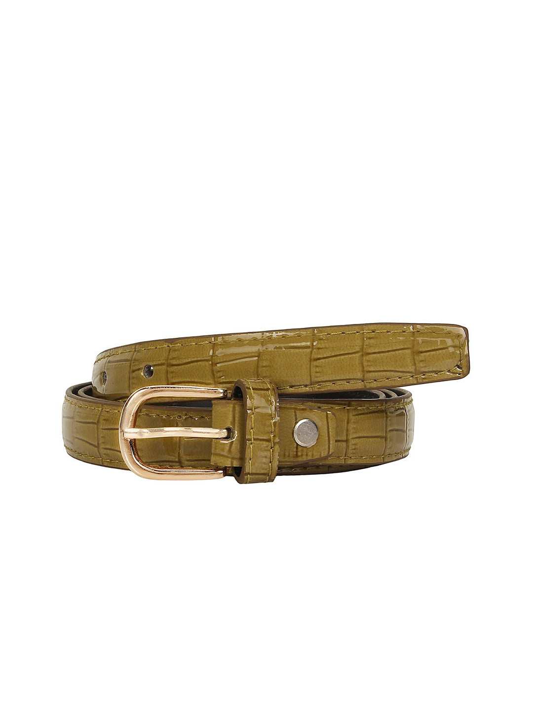 SIDEWOK Women Beige Animal Printed Belt