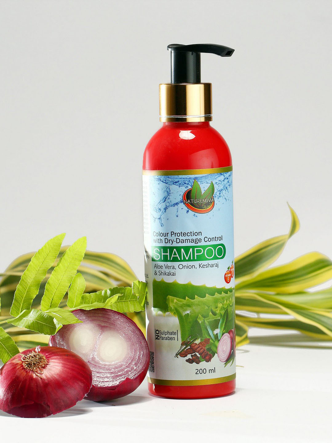 NatureNova Herbals Color Protection with Dry-Damage Control Shampoo - 200ml