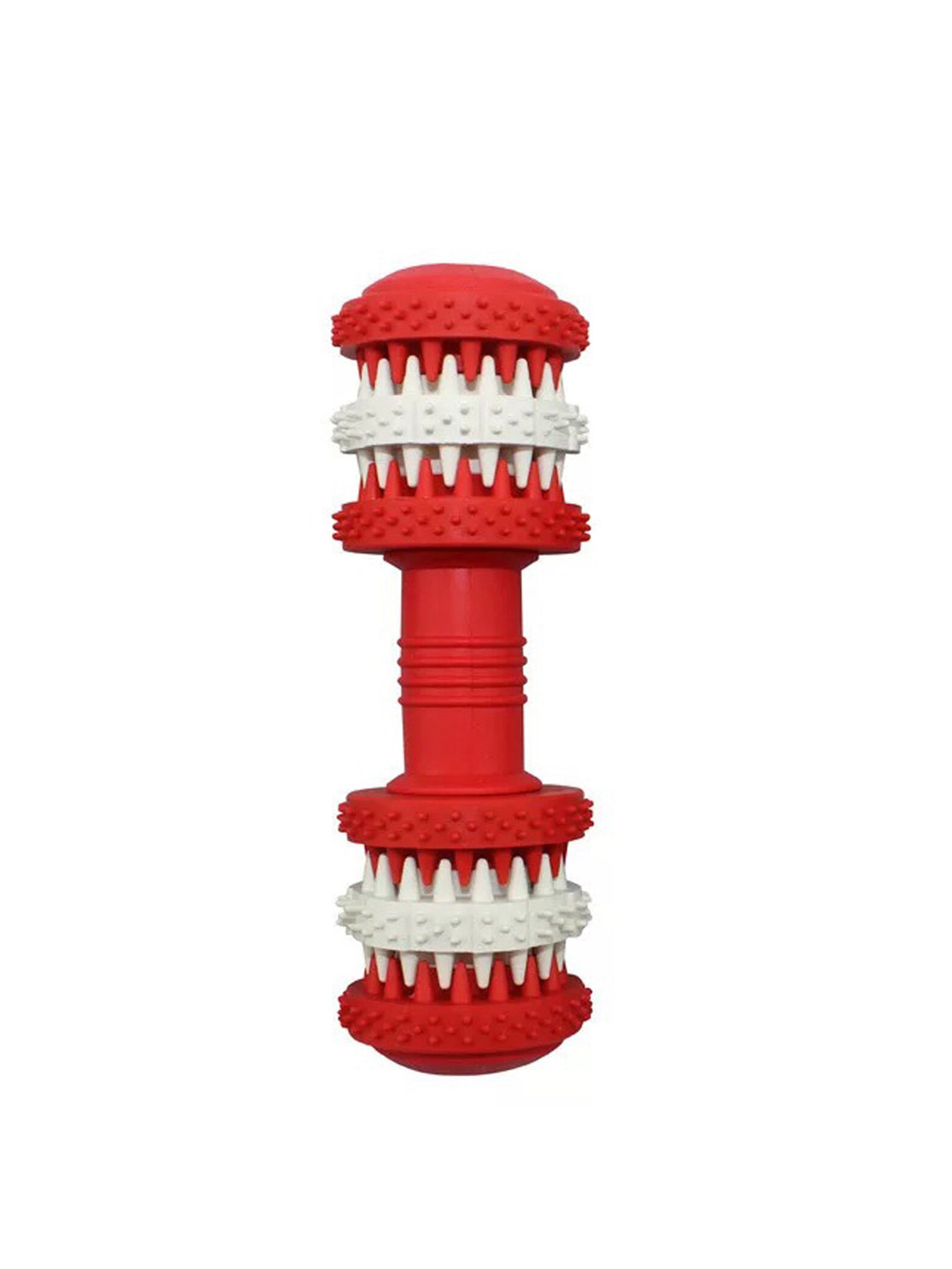PAWCHIE Red Natural Rubber Bone Tooth Cleaning Toy