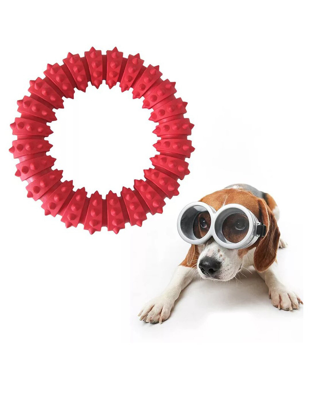 PAWCHIE Red Rubber Durable Dog Chew Pet Toys