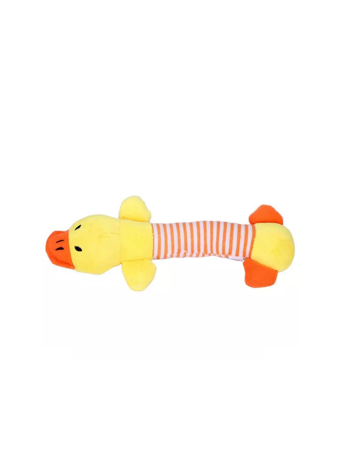 PAWCHIE Dogs Yellow & Red Plush Squeaky Duck