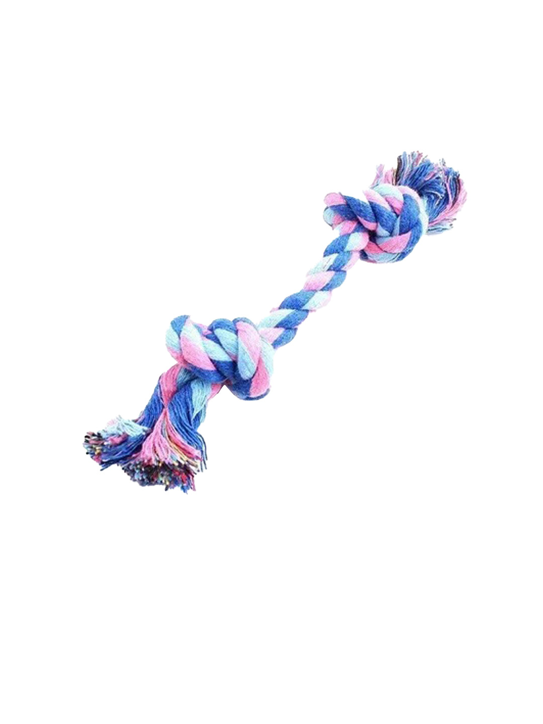 PAWCHIE Blue & Pink Cotton Knotted Rope Dog Toy