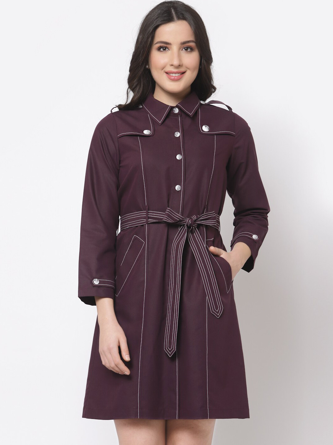 OFFICE & YOU Shirt Dress With Belt