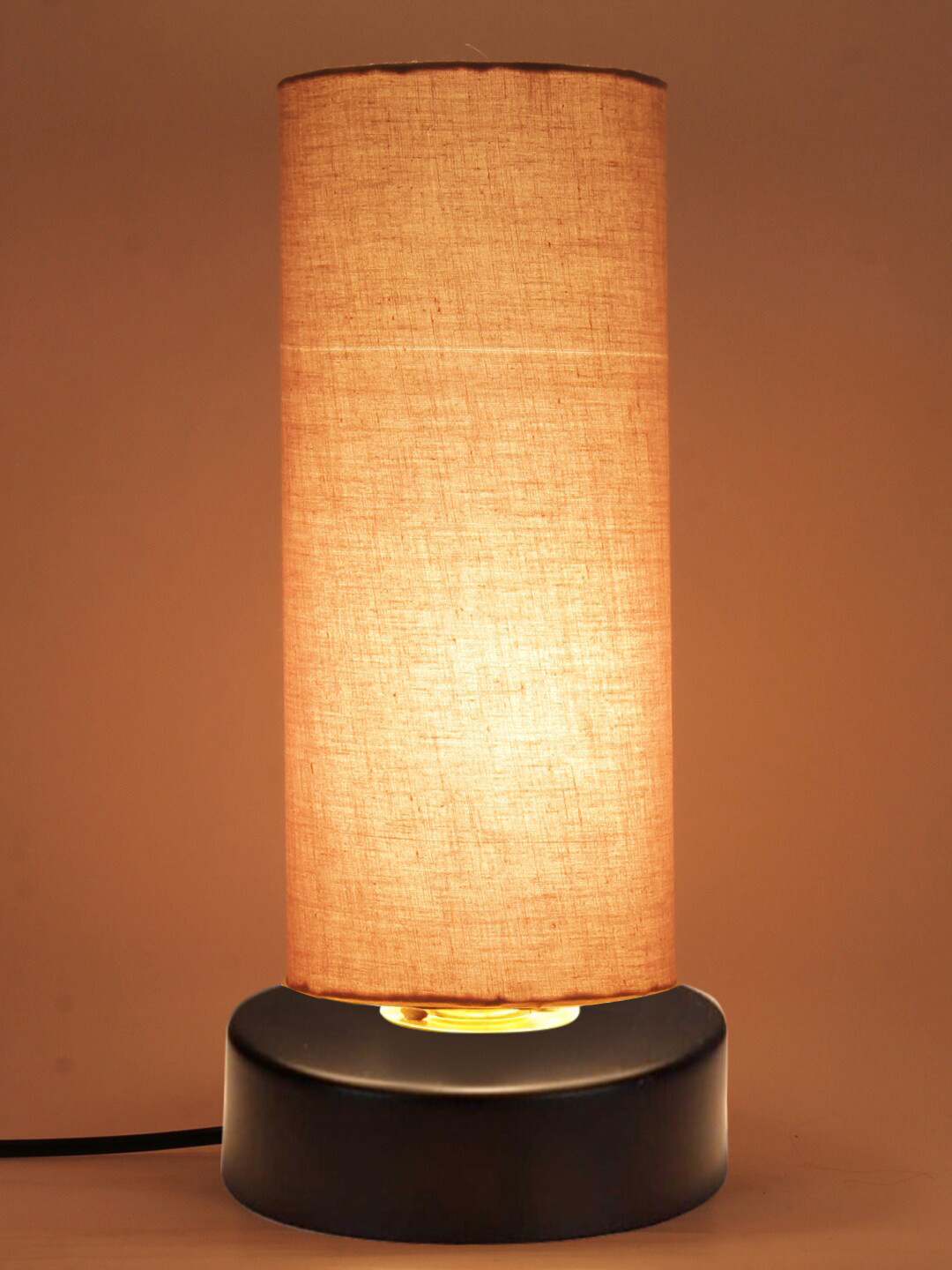 Devansh Grey Shade & Iron Base Table Lamp