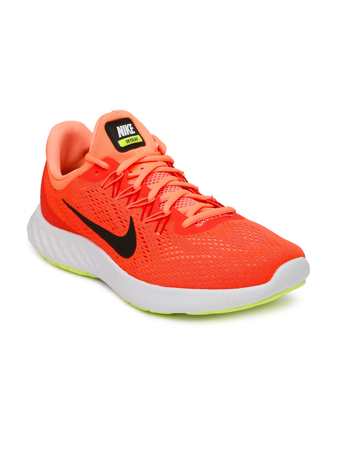 nike neon orange running shoes