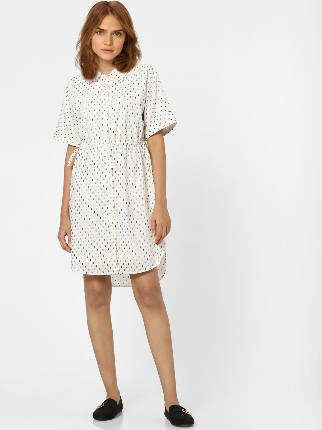 Buy Vero Moda Women White Printed Shirt Dress -  - Apparel for Women