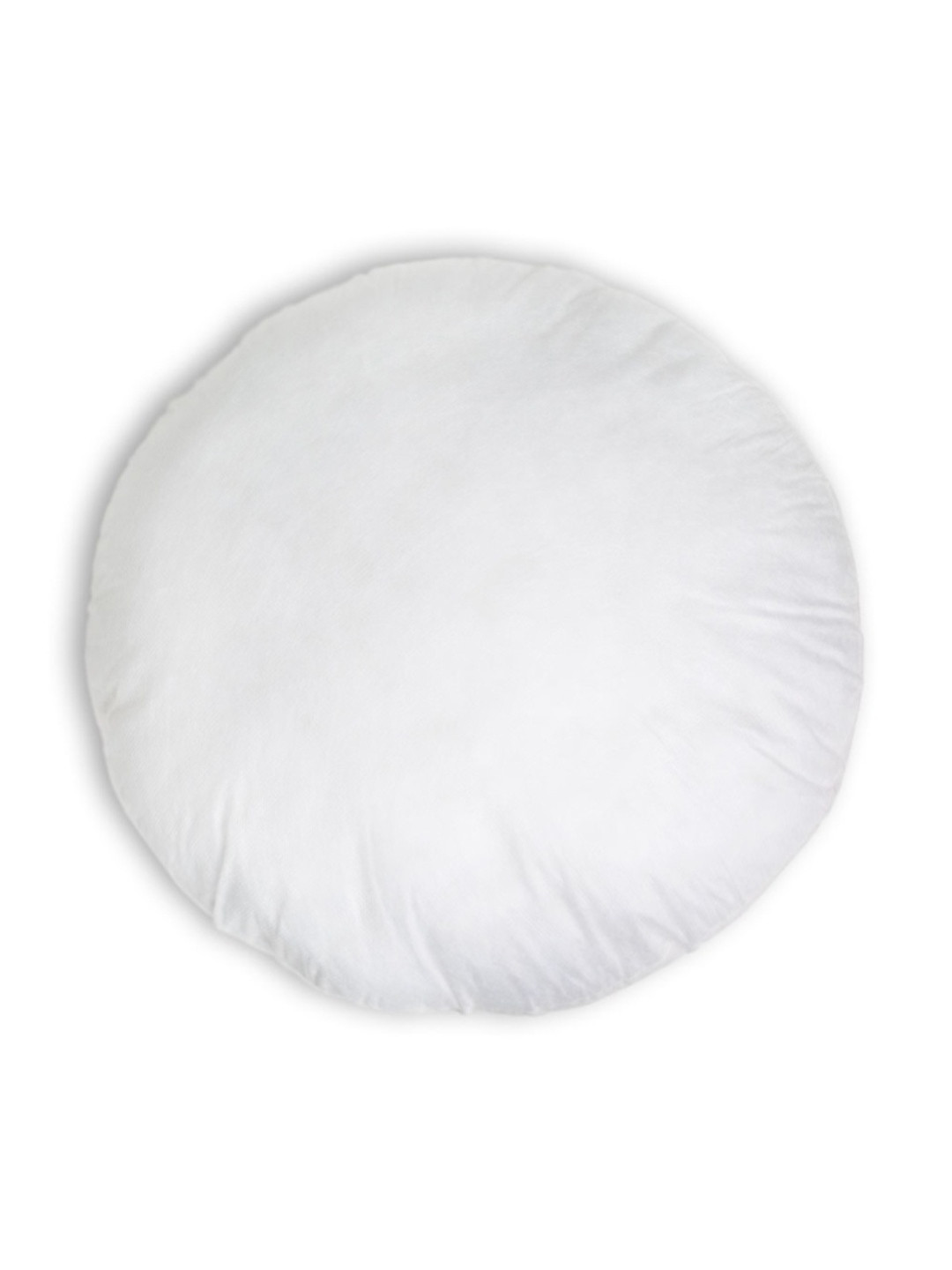 Chumbak White Solid Round Cushion Filler