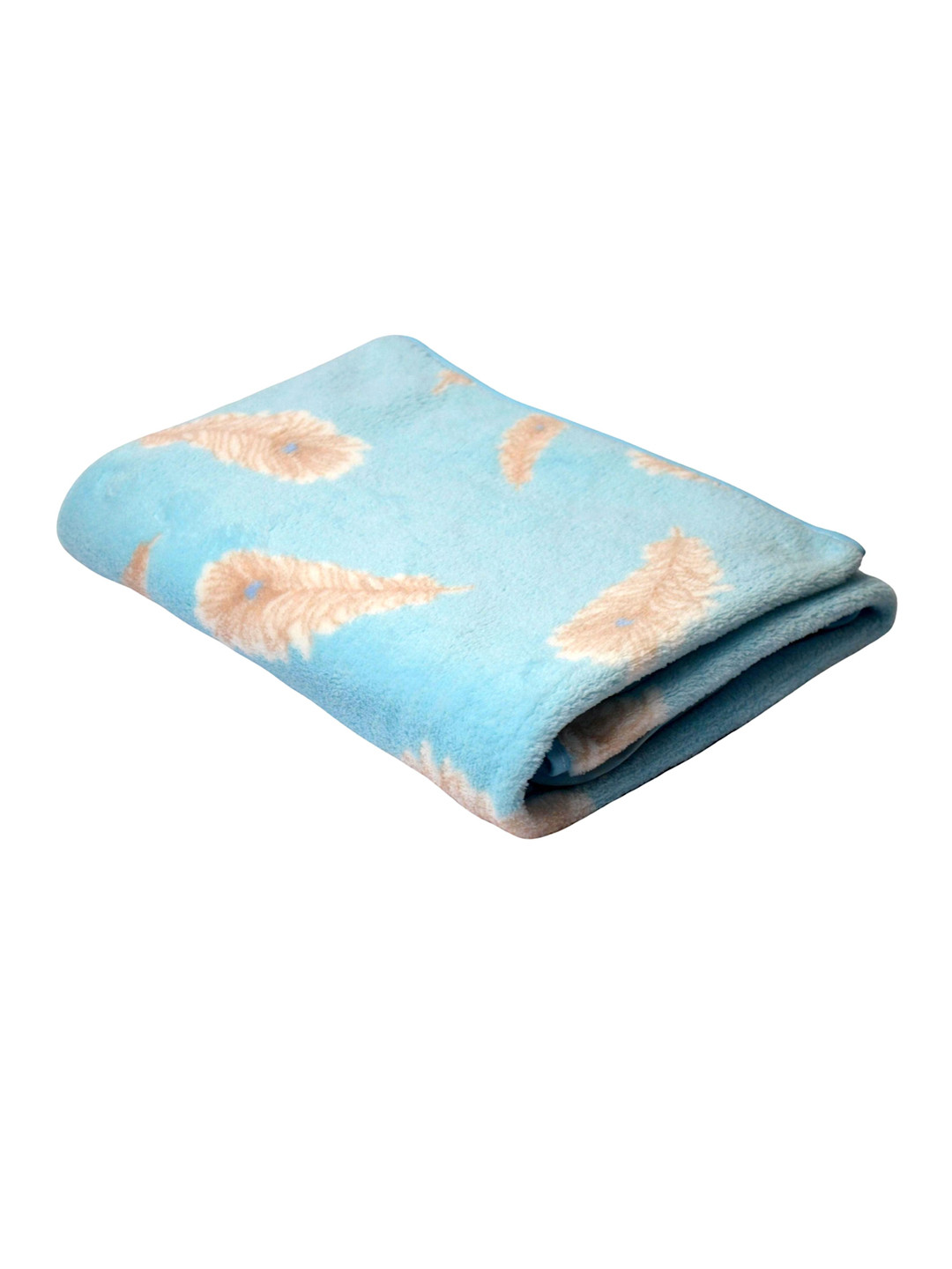 Tranquil square Blue Floral Printed 650 GSM Cotton Rectangular Bath Towels