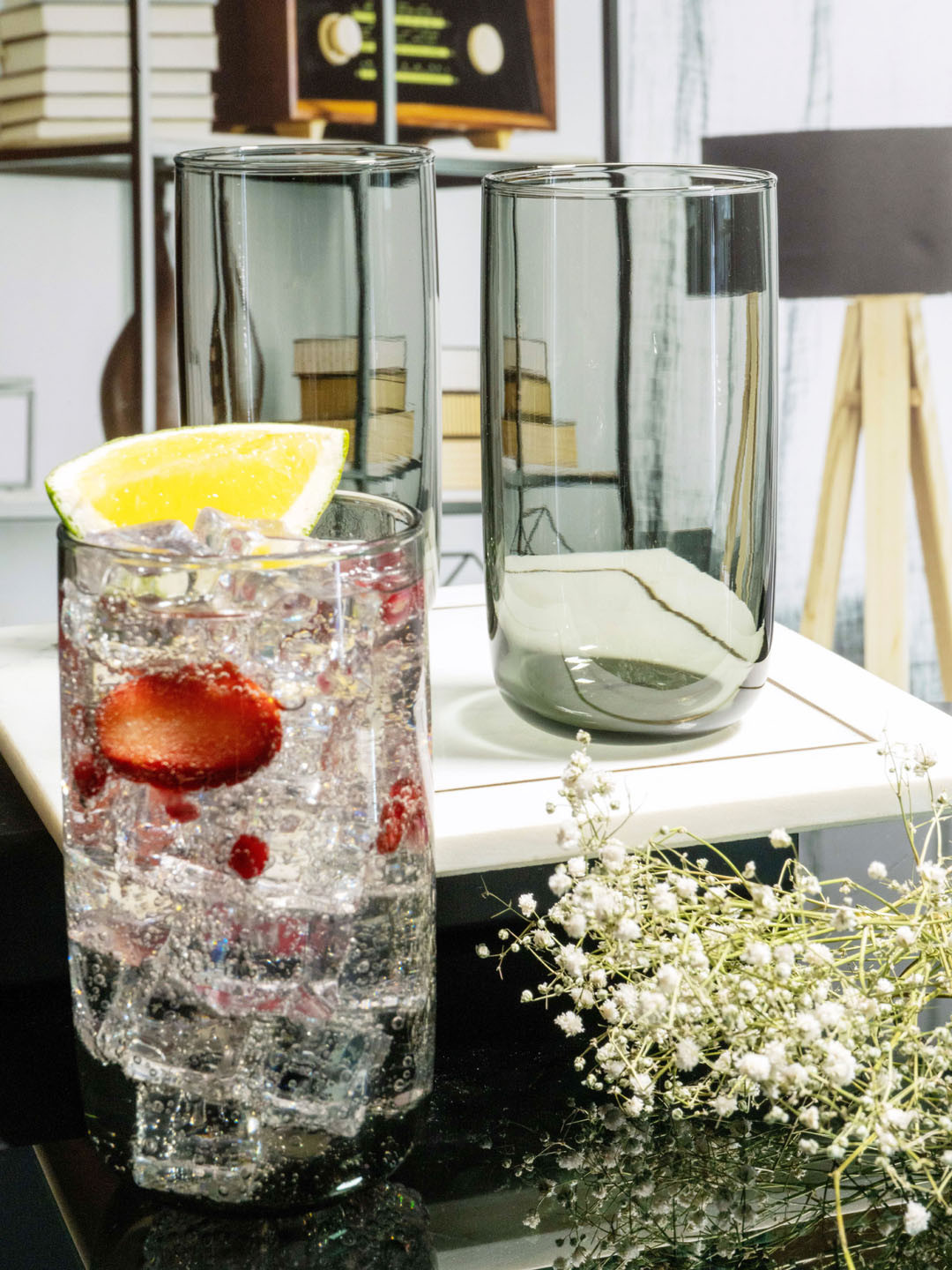 Pasabahce Set Of 6 Transparent Solid Glass Iconic Tumblers
