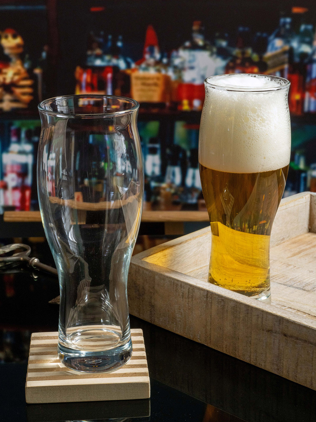 Pasabahce Set of 6 Transparent Beer Glasses