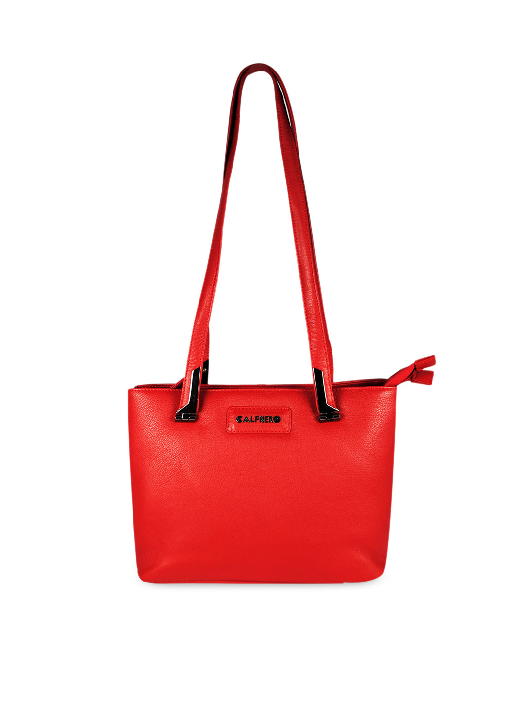 CALFNERO Women Red Leather Structured Shoulder Bag