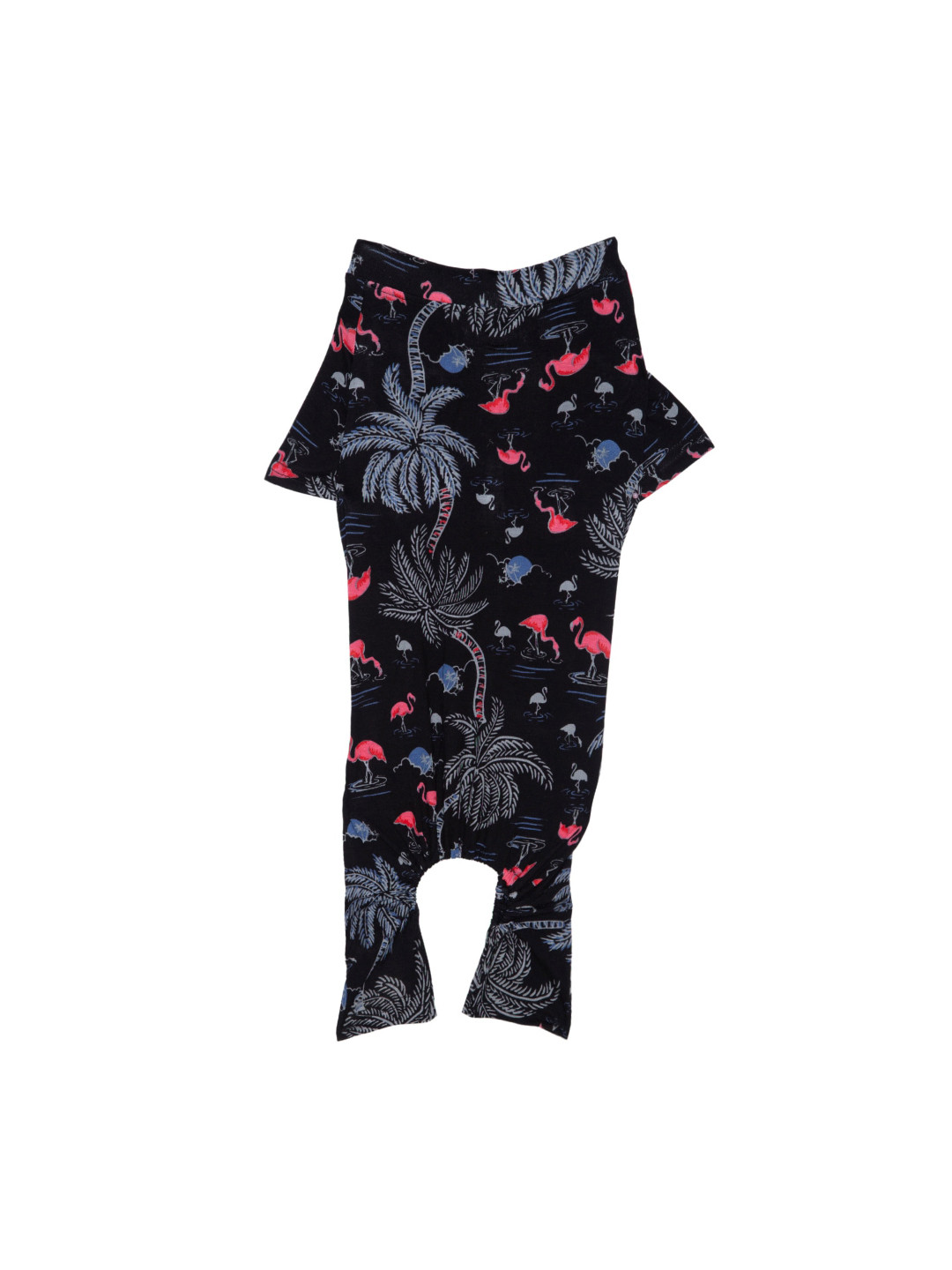 Lulala Black Dog printed Jumpsuit