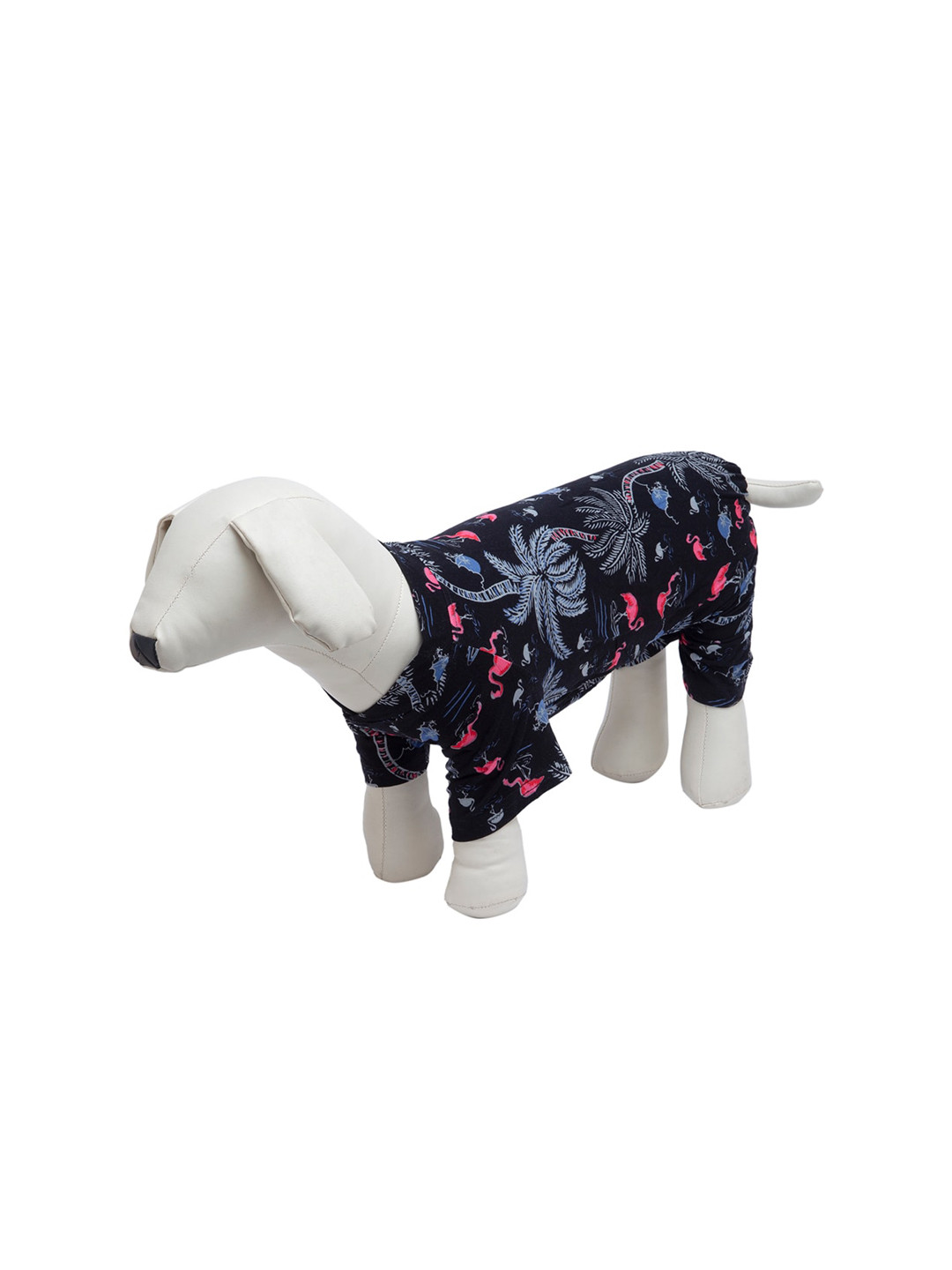 Lulala Black Printed Dog Jumpsuit