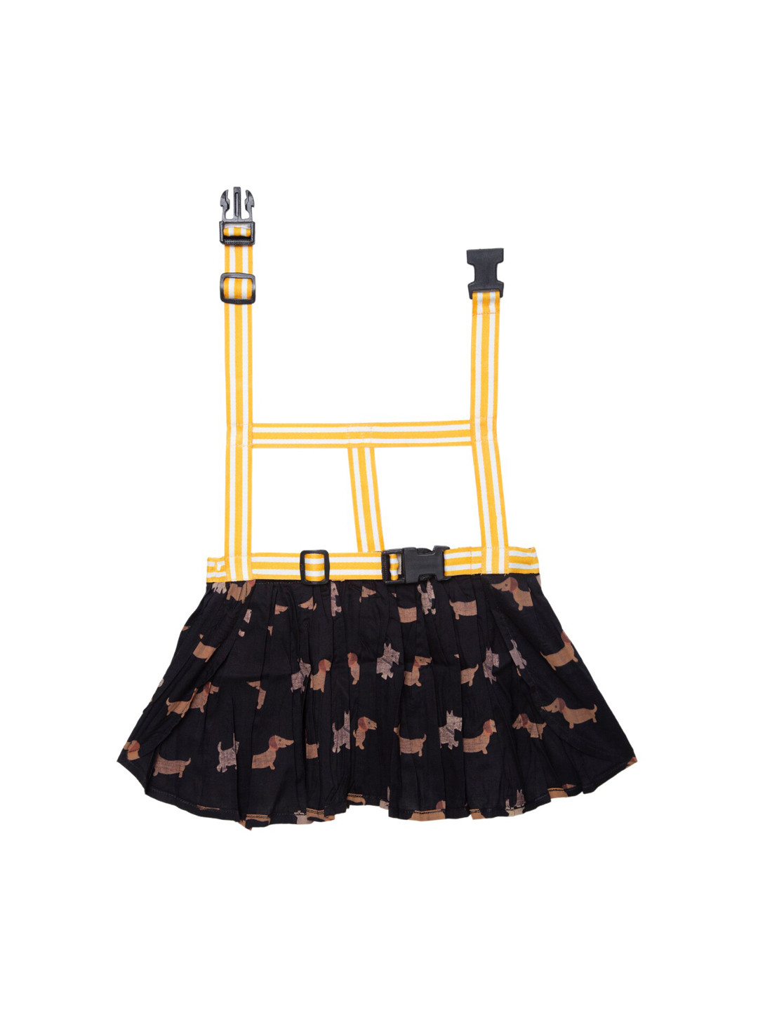 Lulala Black Printed Summer Dog Skirt