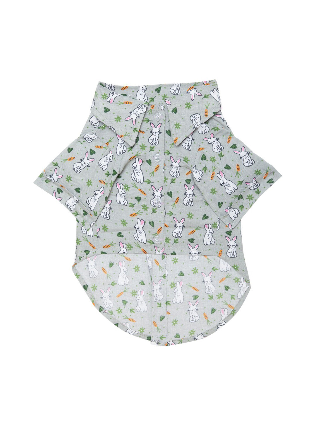 Lulala Grey Printed Dog Shirt Dresses