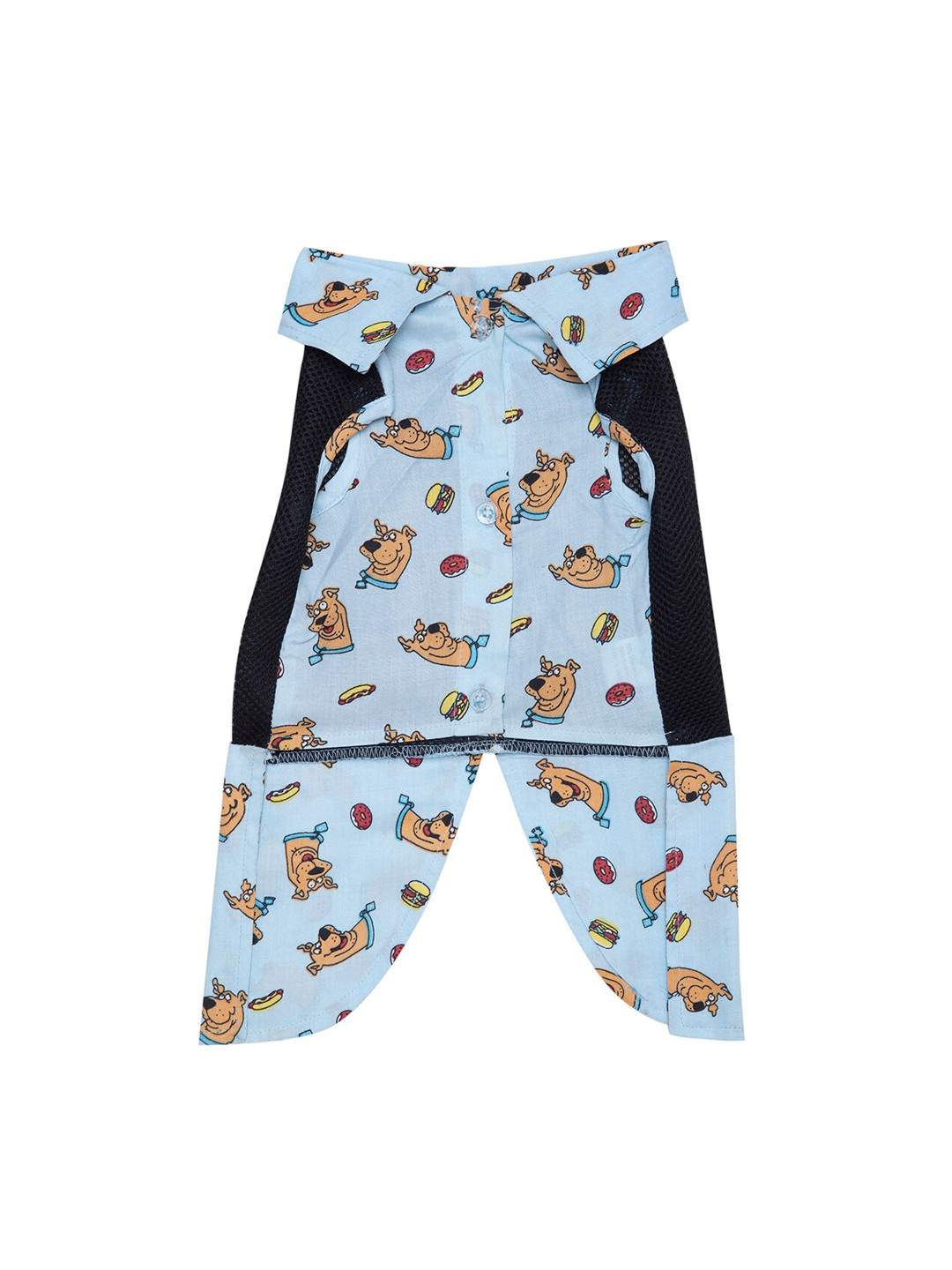Lulala Blue 2 in 1 Scobey Doo Print Dog Dress with D-Ring